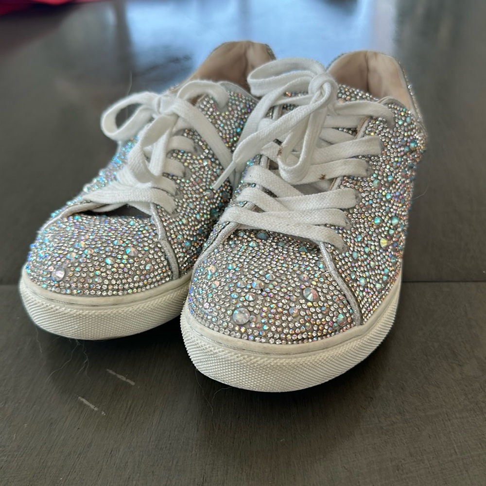 Girls Rhinestone Sneakers